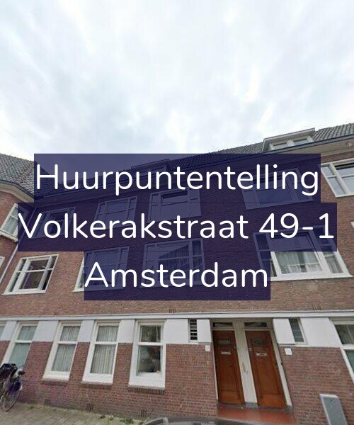 Foto gevel Huurpuntentelling voor Volkerakstraat 49-1, Amsterdam