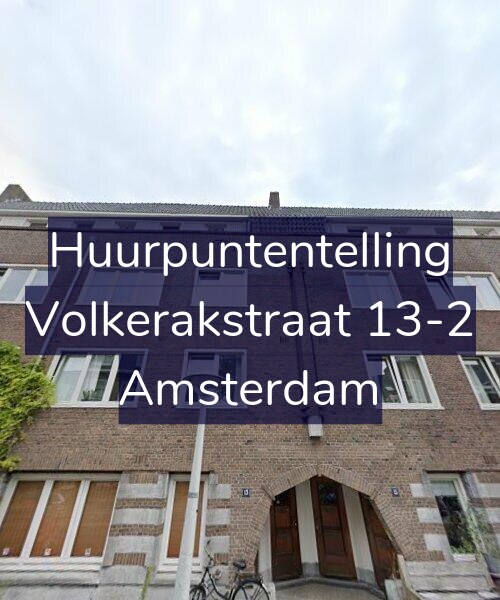 Foto gevel Huurpuntentelling voor Volkerakstraat 13-2, Amsterdam