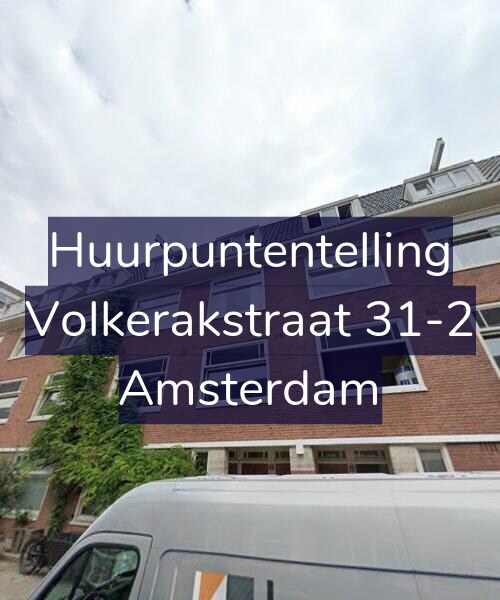 Foto gevel Huurpuntentelling voor Volkerakstraat 31-2, Amsterdam