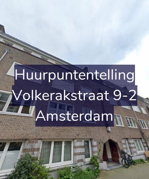 Foto gevel Huurpuntentelling voor Volkerakstraat 9-2, Amsterdam