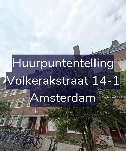 Foto gevel Huurpuntentelling voor Volkerakstraat 14-1, Amsterdam
