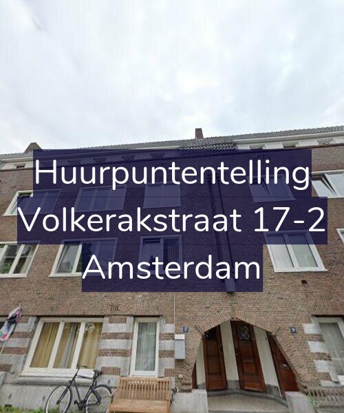 Foto gevel Huurpuntentelling voor Volkerakstraat 17-2, Amsterdam
