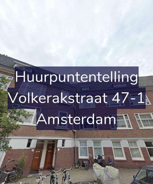 Foto gevel Huurpuntentelling voor Volkerakstraat 47-1, Amsterdam