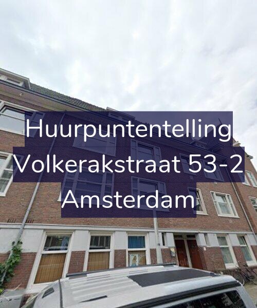 Foto gevel Huurpuntentelling voor Volkerakstraat 53-2, Amsterdam