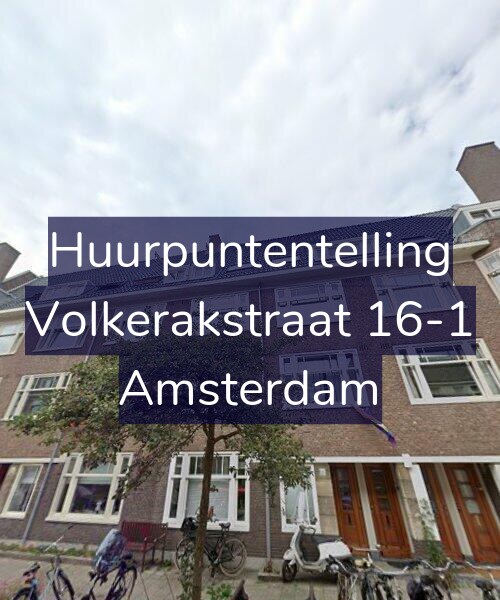 Foto gevel Huurpuntentelling voor Volkerakstraat 16-1, Amsterdam