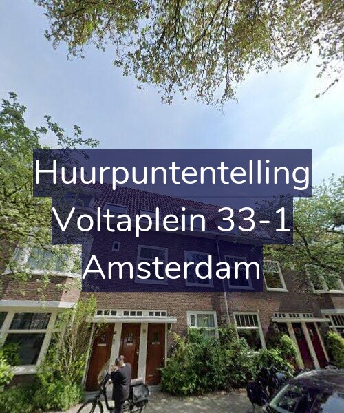 Foto gevel Huurpuntentelling voor Voltaplein 33-1, Amsterdam