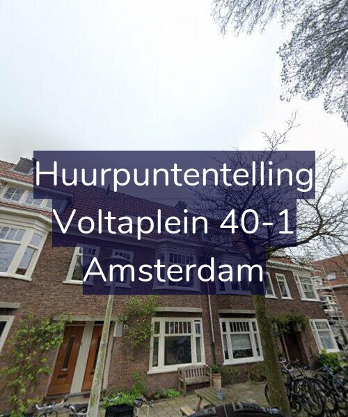 Foto gevel Huurpuntentelling voor Voltaplein 40-1, Amsterdam