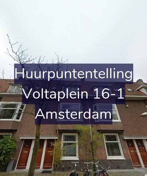 Foto gevel Huurpuntentelling voor Voltaplein 16-1, Amsterdam