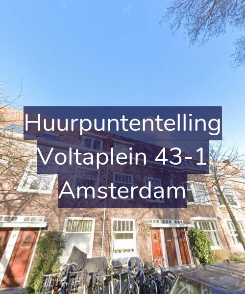 Foto gevel Huurpuntentelling voor Voltaplein 43-1, Amsterdam