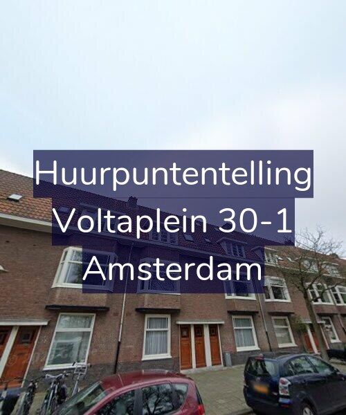 Foto gevel Huurpuntentelling voor Voltaplein 30-1, Amsterdam