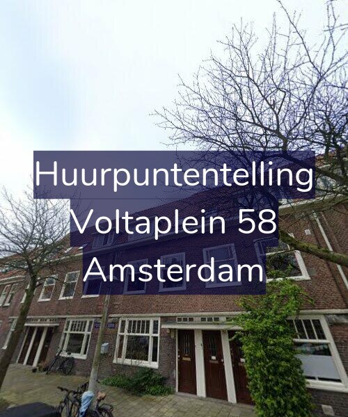 Foto gevel Huurpuntentelling voor Voltaplein 58, Amsterdam