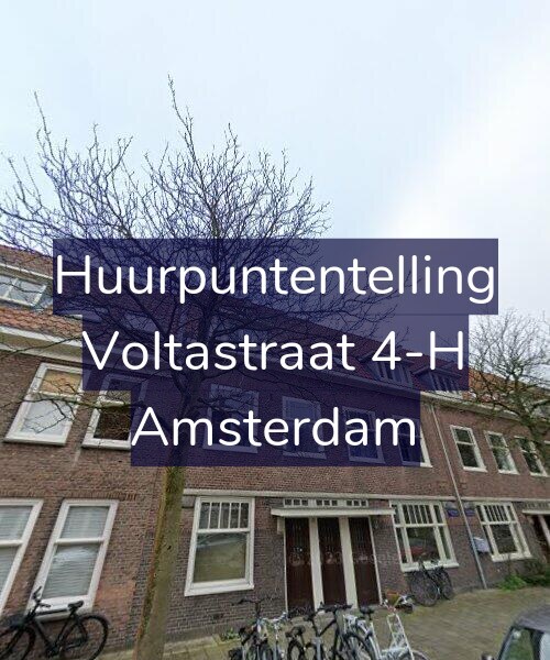Foto gevel Huurpuntentelling voor Voltastraat 4-H, Amsterdam