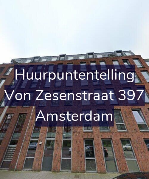 Foto gevel Huurpuntentelling voor Von Zesenstraat 397, Amsterdam