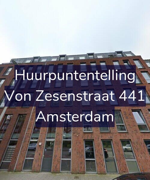 Foto gevel Huurpuntentelling voor Von Zesenstraat 441, Amsterdam