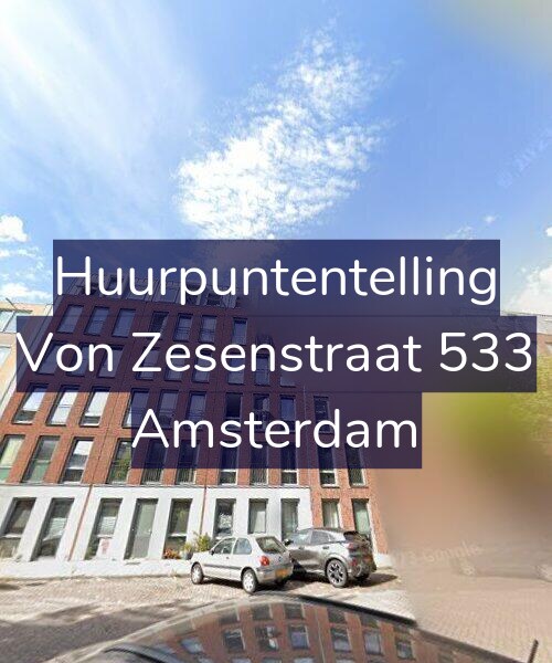 Foto gevel Huurpuntentelling voor Von Zesenstraat 533, Amsterdam