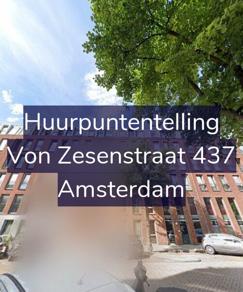 Foto gevel Huurpuntentelling voor Von Zesenstraat 437, Amsterdam