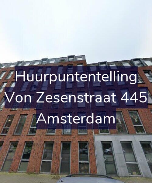 Foto gevel Huurpuntentelling voor Von Zesenstraat 445, Amsterdam
