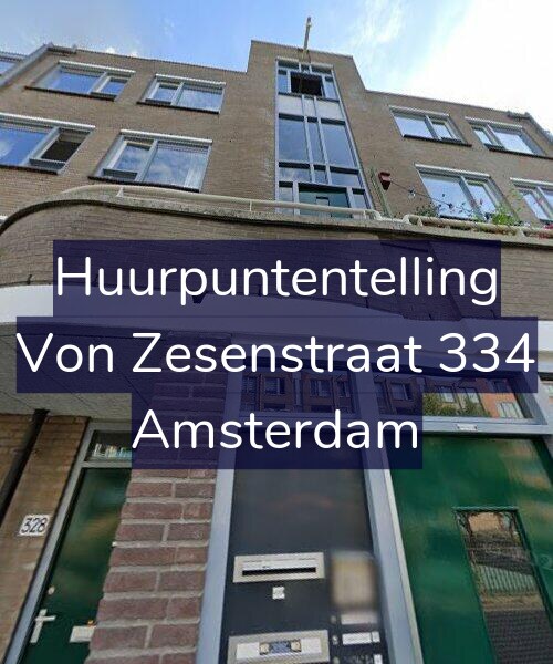 Foto gevel Huurpuntentelling voor Von Zesenstraat 334, Amsterdam