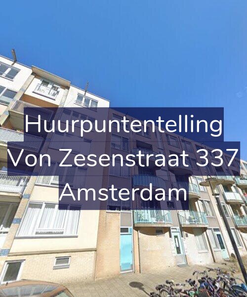 Foto gevel Huurpuntentelling voor Von Zesenstraat 337, Amsterdam