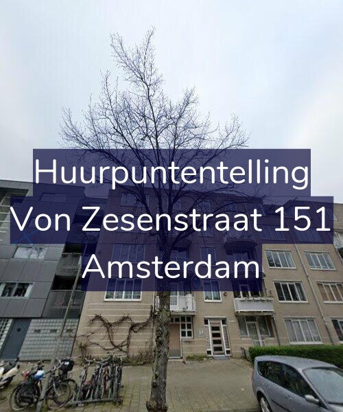 Foto gevel Huurpuntentelling voor Von Zesenstraat 151, Amsterdam