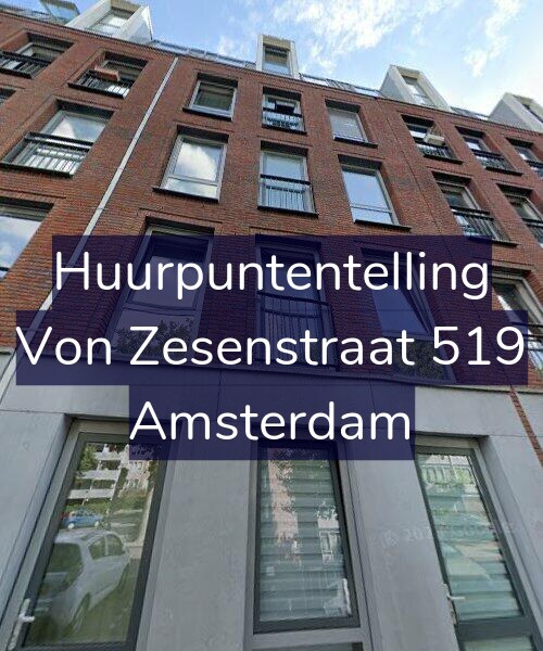 Foto gevel Huurpuntentelling voor Von Zesenstraat 519, Amsterdam