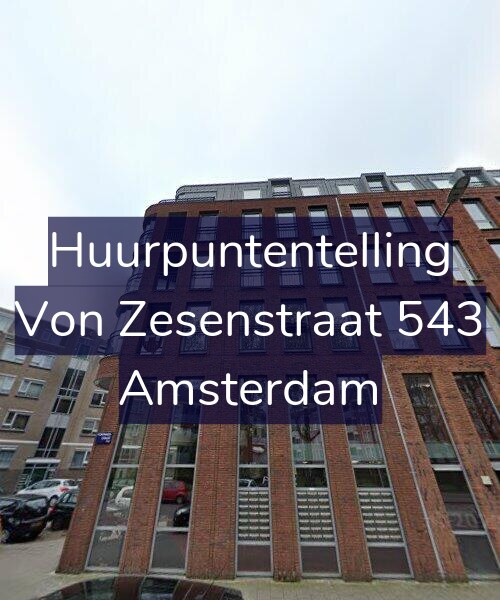 Foto gevel Huurpuntentelling voor Von Zesenstraat 543, Amsterdam