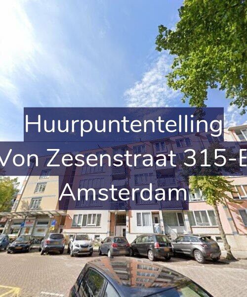 Foto gevel Huurpuntentelling voor Von Zesenstraat 315-E, Amsterdam