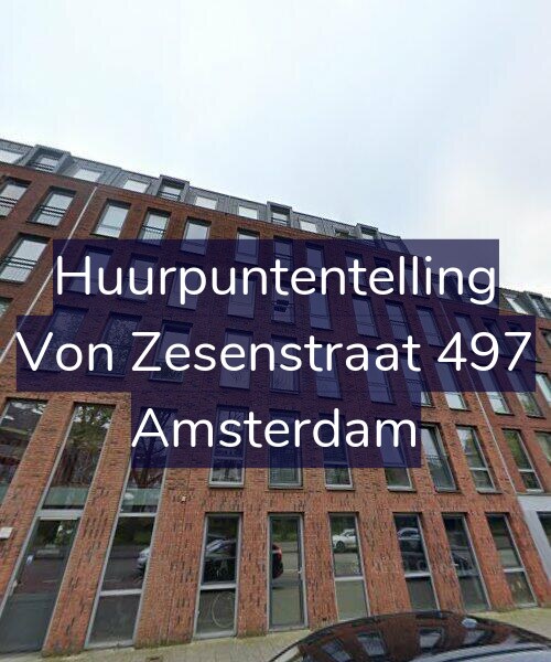 Foto gevel Huurpuntentelling voor Von Zesenstraat 497, Amsterdam