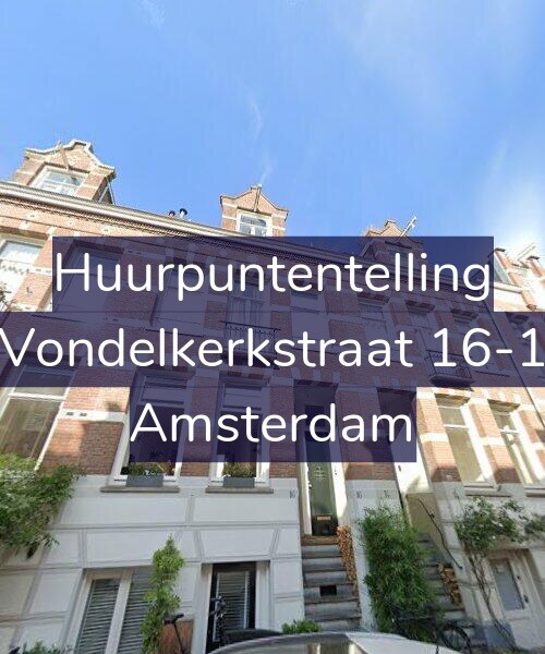 Foto gevel Huurpuntentelling voor Vondelkerkstraat 16-1, Amsterdam