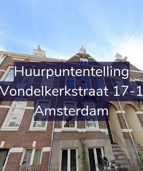 Foto gevel Huurpuntentelling voor Vondelkerkstraat 17-1, Amsterdam