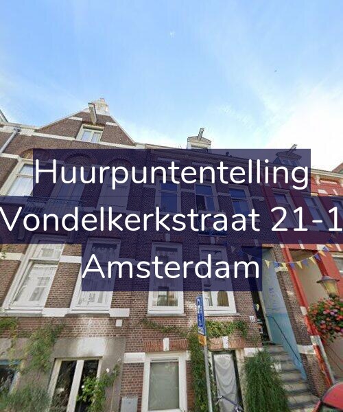 Foto gevel Huurpuntentelling voor Vondelkerkstraat 21-1, Amsterdam