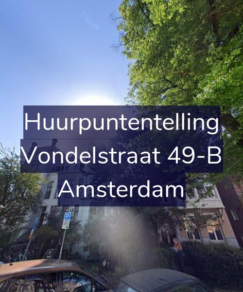 Foto gevel Huurpuntentelling voor Vondelstraat 49-B, Amsterdam