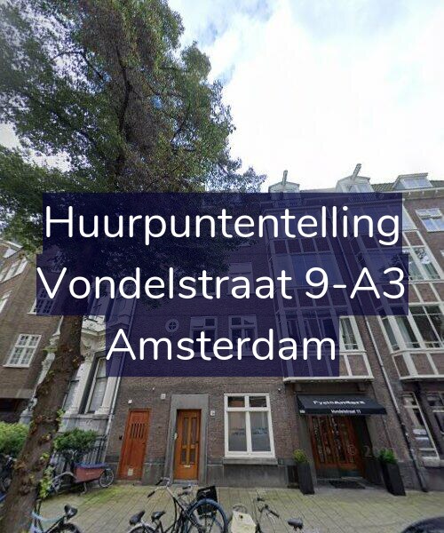 Foto gevel Huurpuntentelling voor Vondelstraat 9-A3, Amsterdam