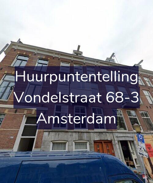 Foto gevel Huurpuntentelling voor Vondelstraat 68-3, Amsterdam