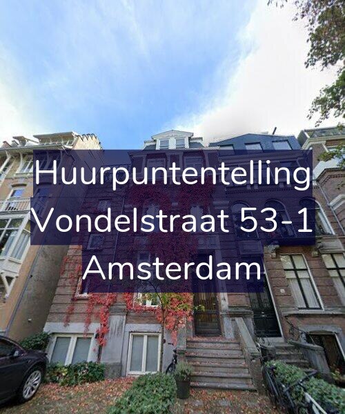 Foto gevel Huurpuntentelling voor Vondelstraat 53-1, Amsterdam