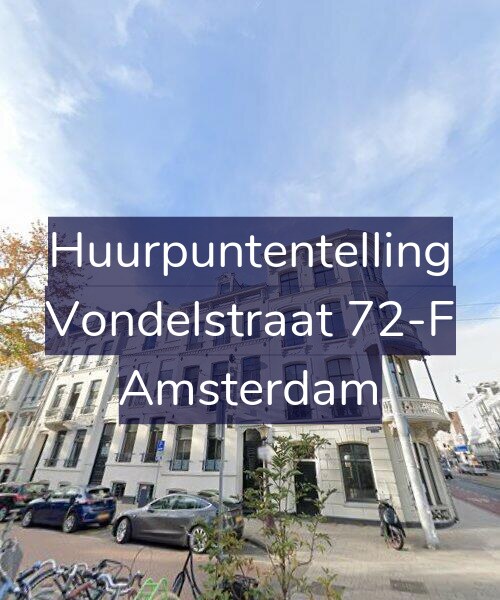 Foto gevel Huurpuntentelling voor Vondelstraat 72-F, Amsterdam