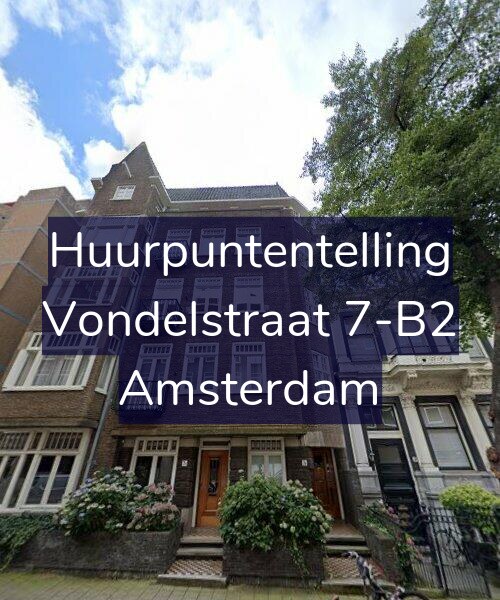 Foto gevel Huurpuntentelling voor Vondelstraat 7-B2, Amsterdam