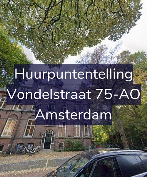 Foto gevel Huurpuntentelling voor Vondelstraat 75-AO, Amsterdam