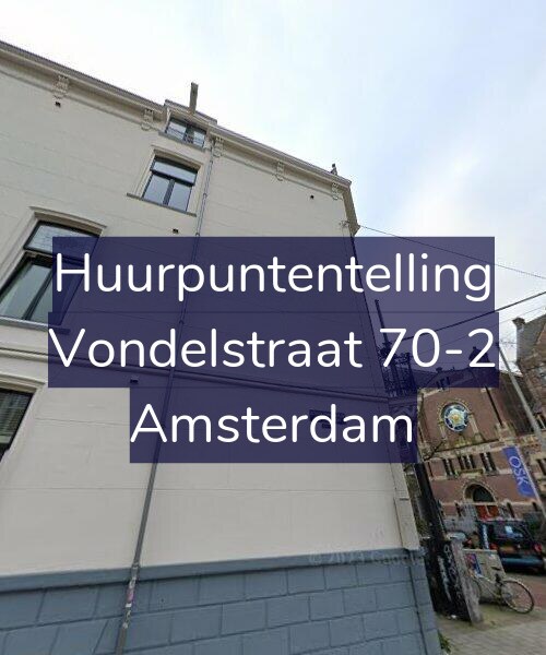 Foto gevel Huurpuntentelling voor Vondelstraat 70-2, Amsterdam