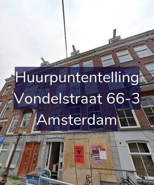 Foto gevel Huurpuntentelling voor Vondelstraat 66-3, Amsterdam