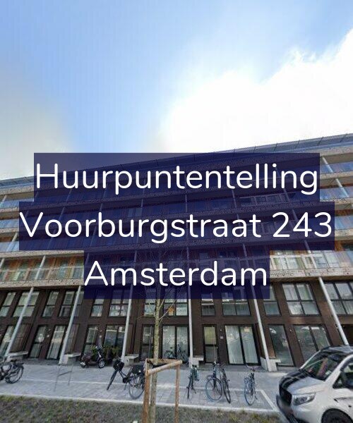 Foto gevel Huurpuntentelling voor Voorburgstraat 243, Amsterdam