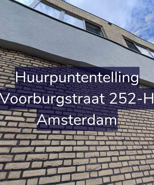 Foto gevel Huurpuntentelling voor Voorburgstraat 252-H, Amsterdam