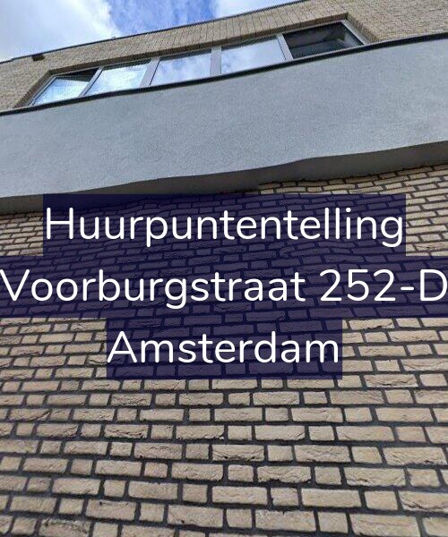 Foto gevel Huurpuntentelling voor Voorburgstraat 252-D, Amsterdam