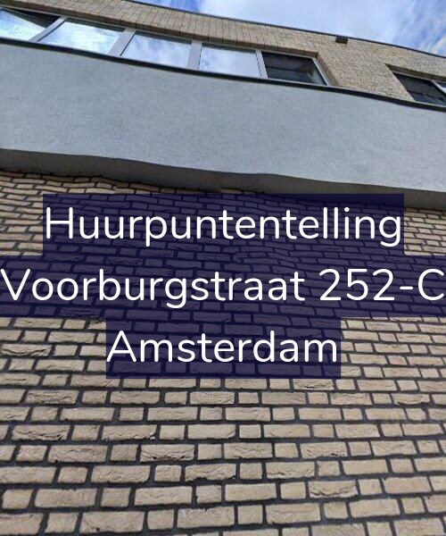 Foto gevel Huurpuntentelling voor Voorburgstraat 252-C, Amsterdam