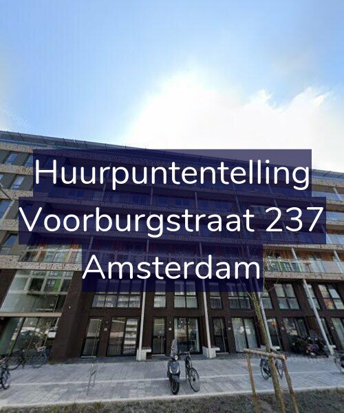 Foto gevel Huurpuntentelling voor Voorburgstraat 237, Amsterdam
