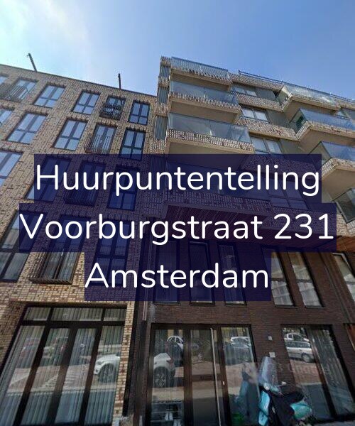 Foto gevel Huurpuntentelling voor Voorburgstraat 231, Amsterdam