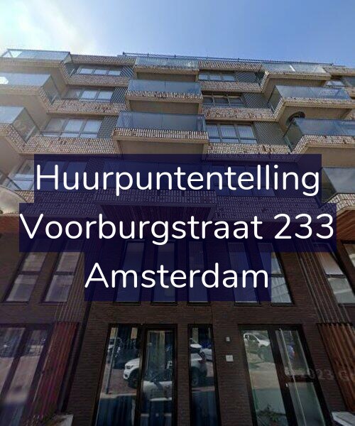 Foto gevel Huurpuntentelling voor Voorburgstraat 233, Amsterdam