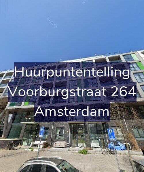 Foto gevel Huurpuntentelling voor Voorburgstraat 264, Amsterdam