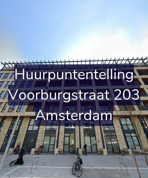 Foto gevel Huurpuntentelling voor Voorburgstraat 203, Amsterdam