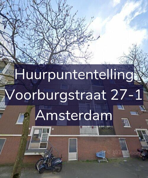 Foto gevel Huurpuntentelling voor Voorburgstraat 27-1, Amsterdam